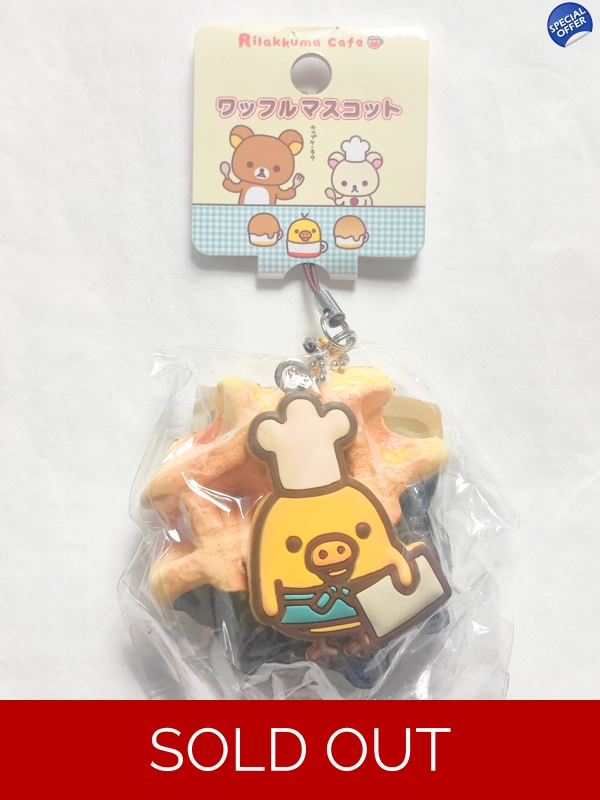 San-x Rilakkuma Kiirotori Squishy Waffle Strap